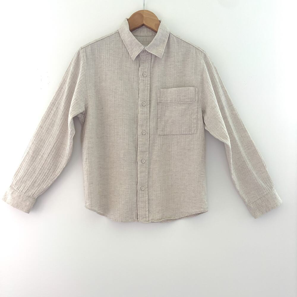 Zara, Boys Shirt, Size 10, Oatmeal